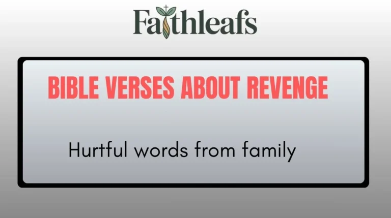 Bible Verses About Revenge