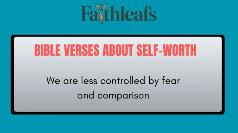 Bible Verses About Self-Worth