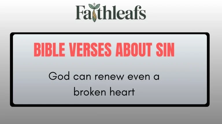 Bible Verses About Sin