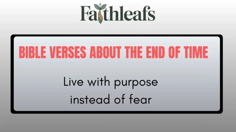 Bible Verses About the End of Time