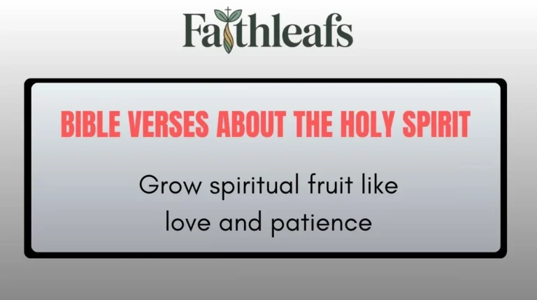 Bible Verses About the Holy Spirit