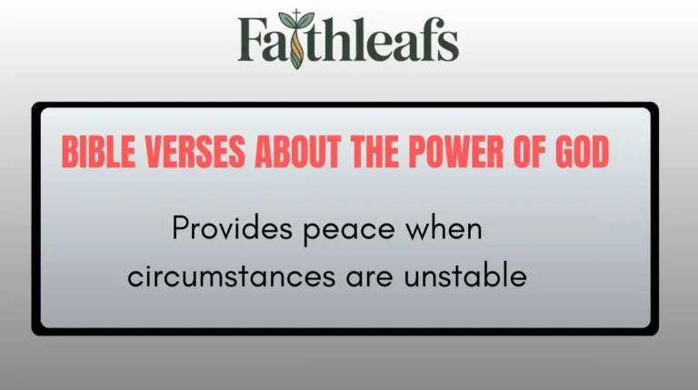 Bible Verses About The Power of God