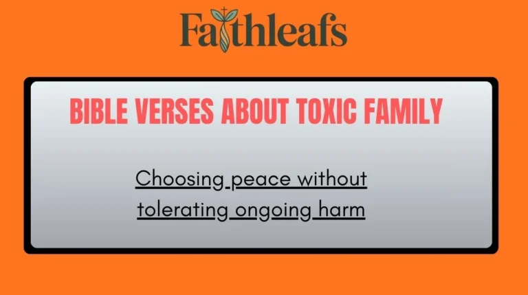 Bible Verses About Toxic Family