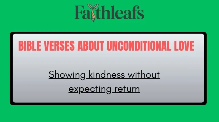 Bible Verses About Unconditional Love