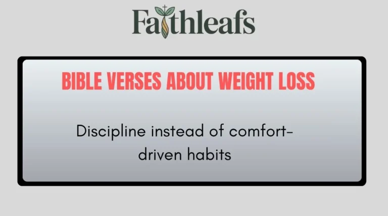 Bible Verses About Weight Loss
