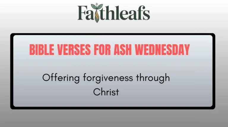 Bible Verses for Ash Wednesday