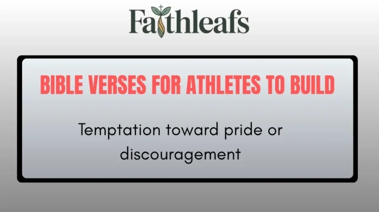 Bible Verses for Athletes to Build