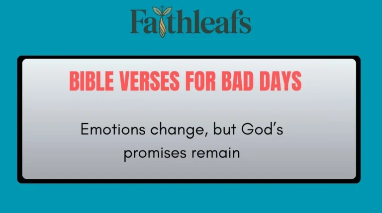 Bible Verses for Bad Days