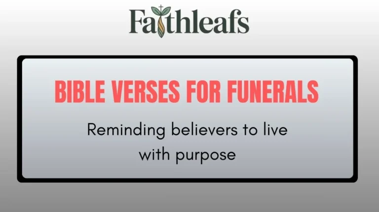 Bible Verses For Funerals