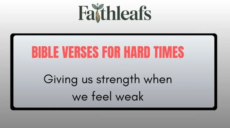 Bible Verses for Hard Times