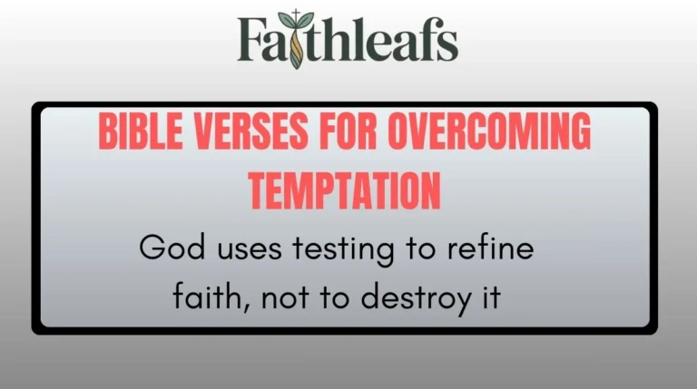 Bible Verses For Overcoming Temptation
