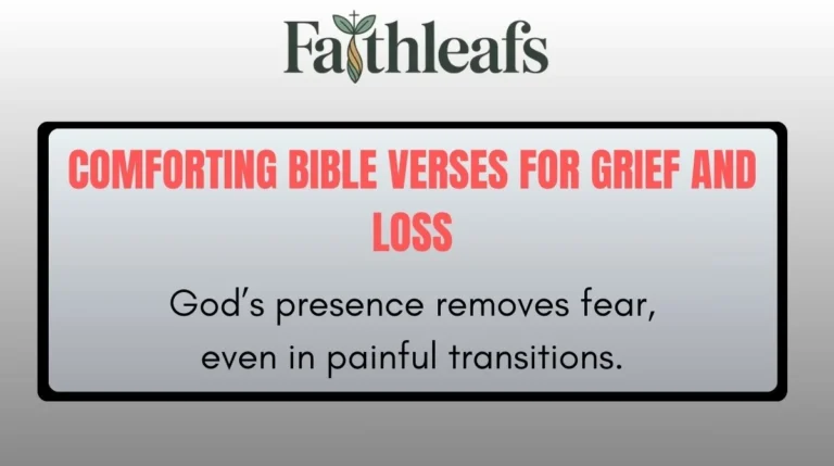 Comforting Bible Verses for Grief and Loss