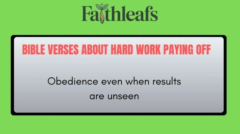 Bible Verses About Hard Work Paying Off