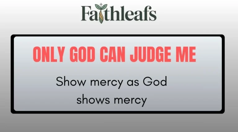 Only God Can Judge Me