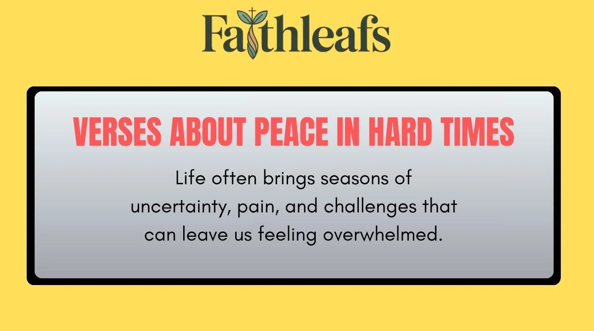 Verses About Peace in Hard Times