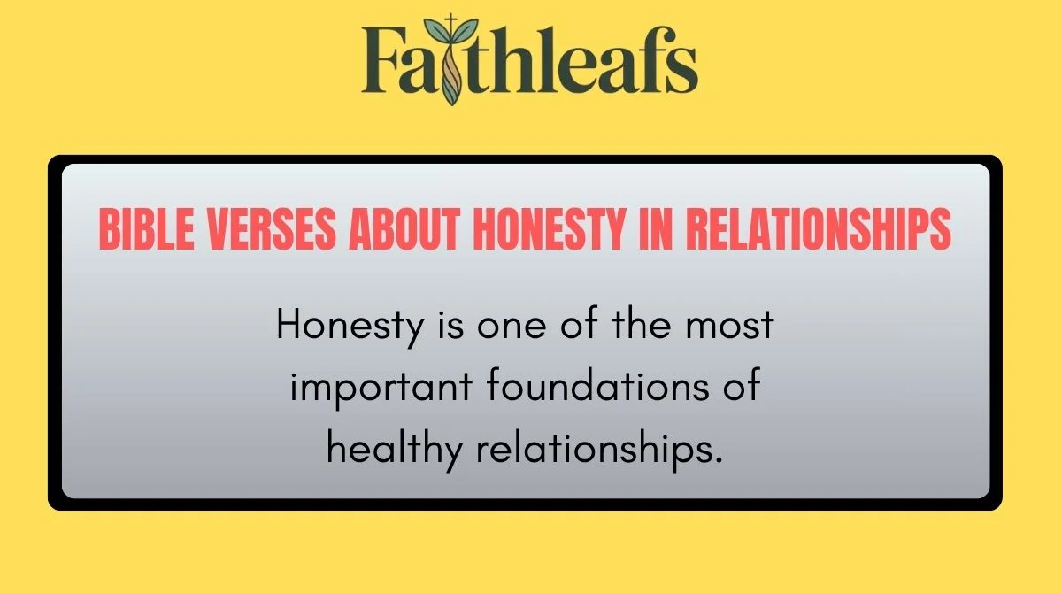 Bible Verses About Honesty in Relationships