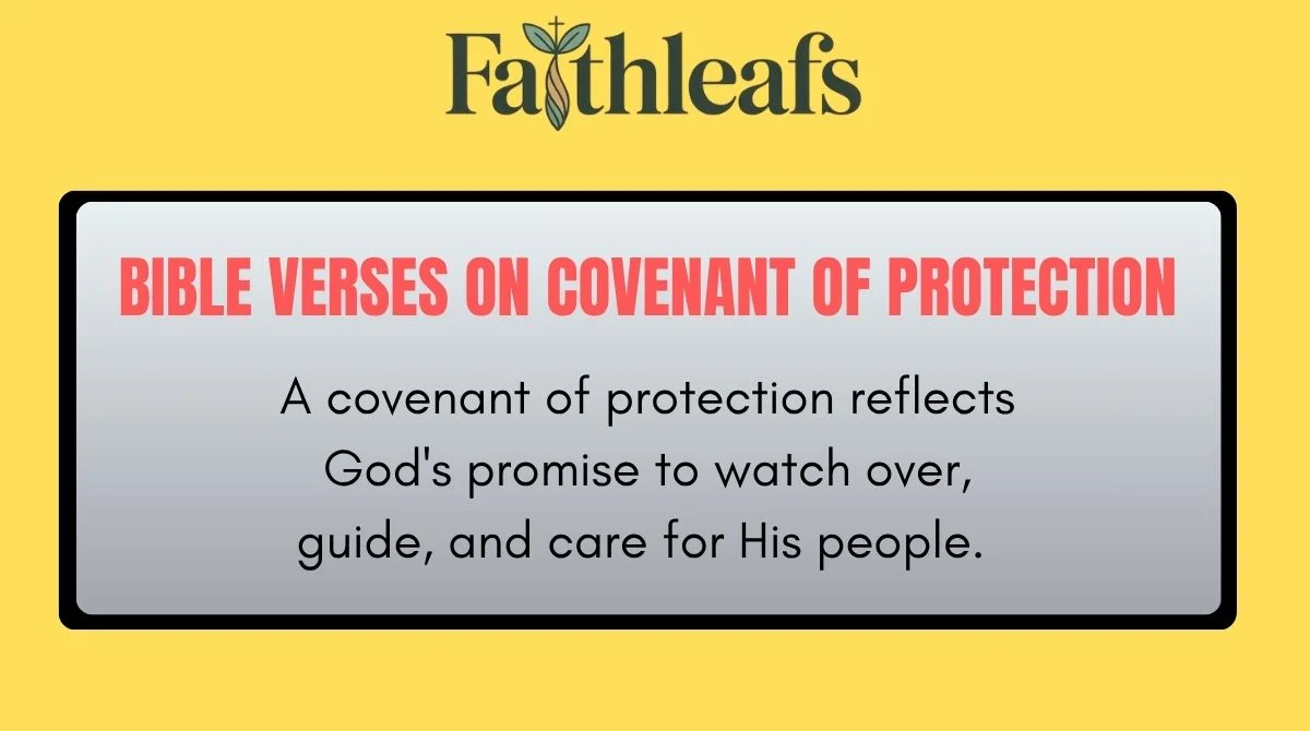 Bible Verses on Covenant of Protection