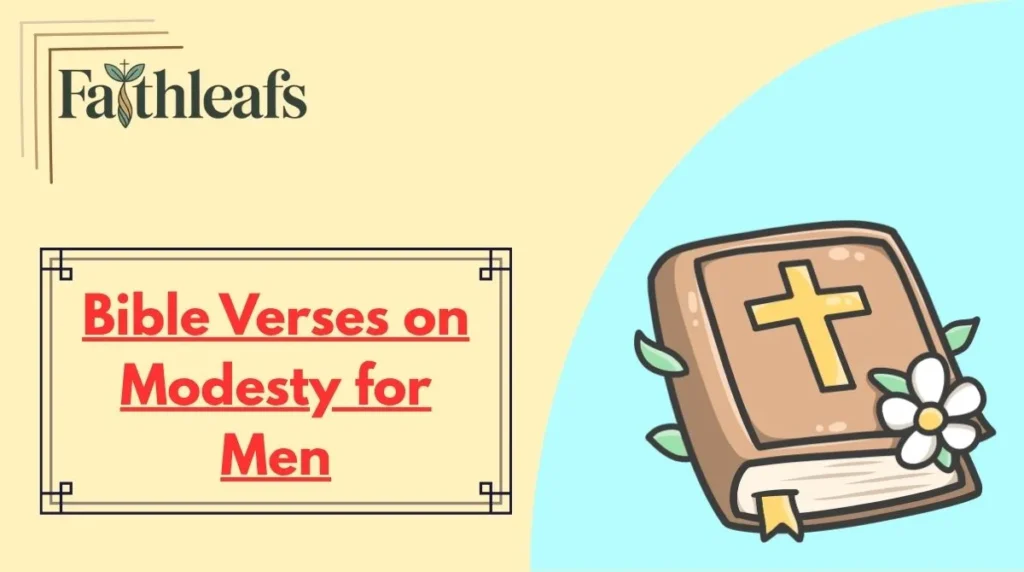 Bible Verses on Modesty for Men