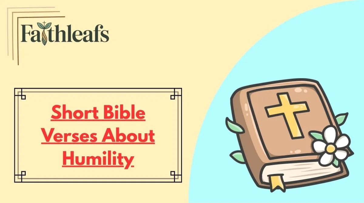 Short Bible Verses About Humility