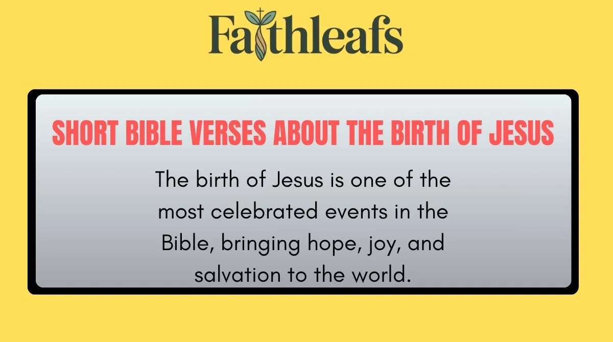 short-bible-verses-about-the-birth-of-jesus Short Bible Verses About the Birth of Jesus