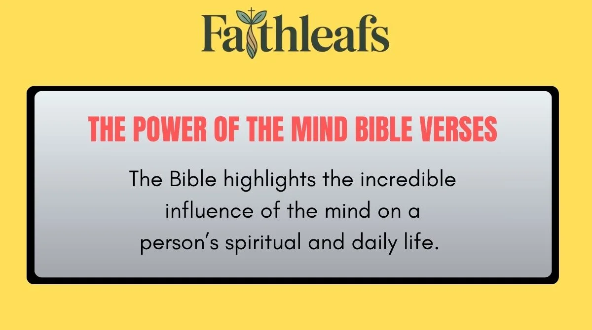 The Power of the Mind Bible Verses