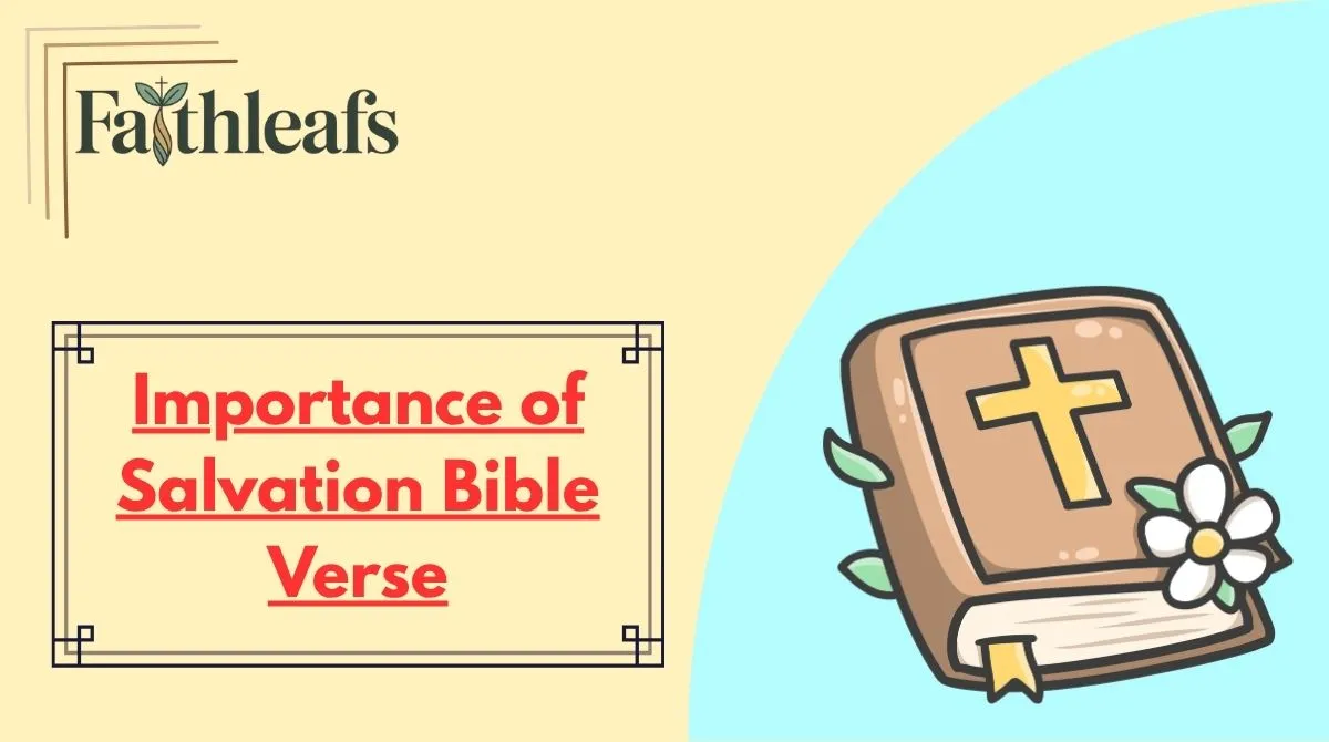 Importance of Salvation Bible Verse