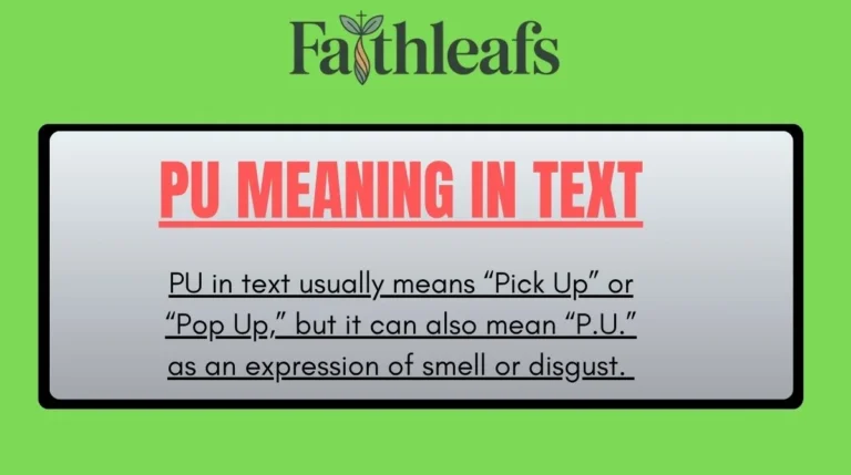 PU Meaning in Text