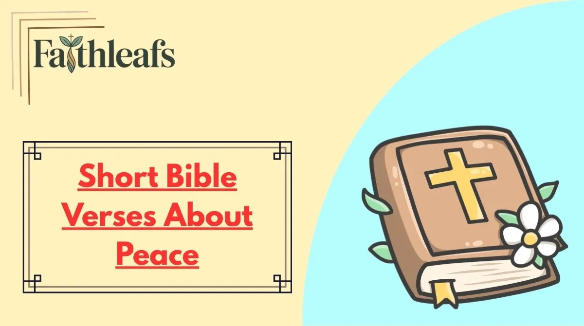 Short Bible Verses About Peace