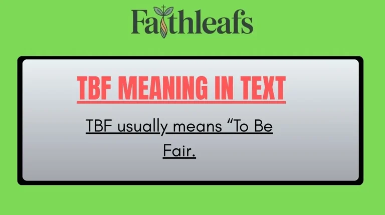 TBF Meaning in Text