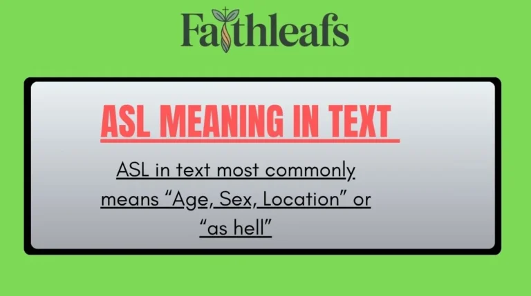 ASL Meaning in Text