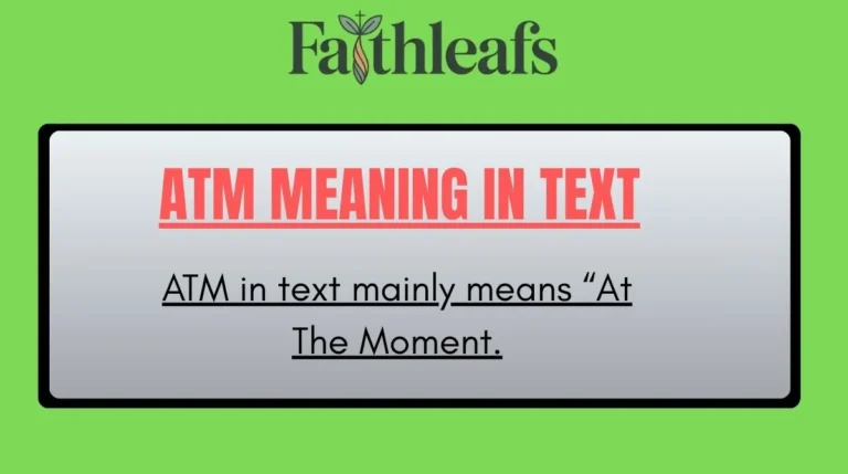 ATM Meaning in Text
