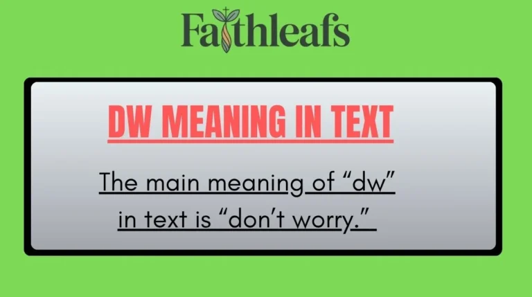 DW Meaning in Text