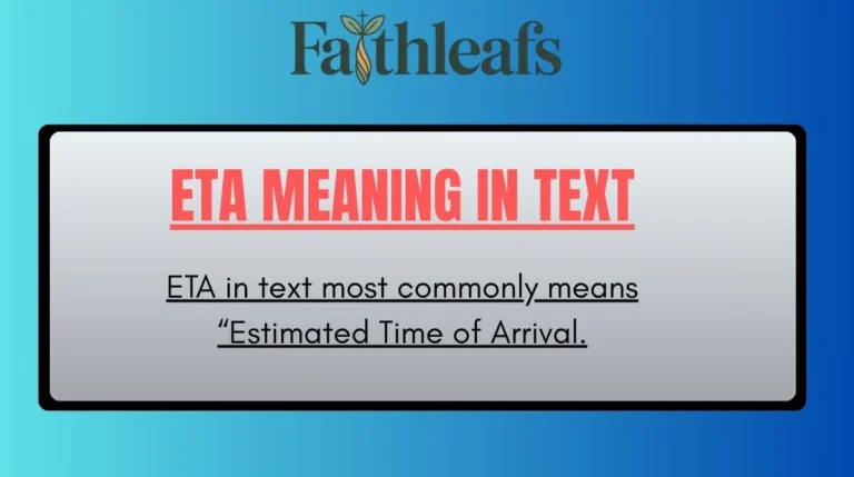 ETA Meaning in Text