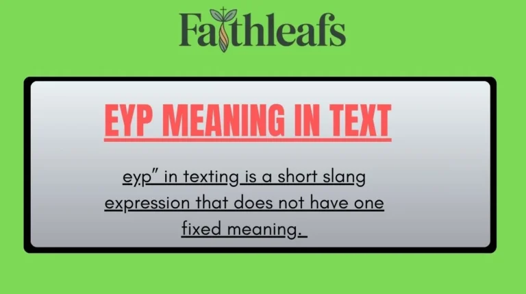 EYP Meaning in Text