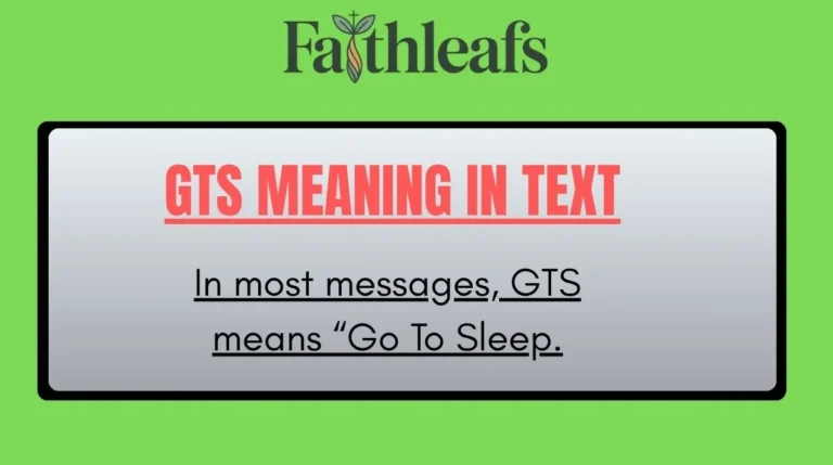 GTS Meaning in Text