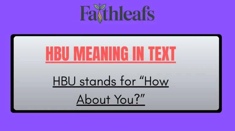 HBU Meaning in Text