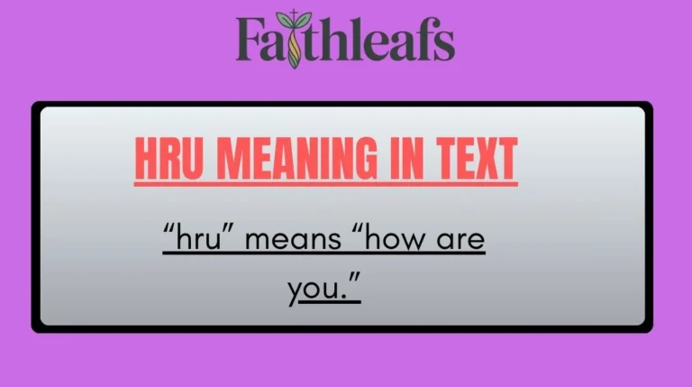 HRU Meaning in Text