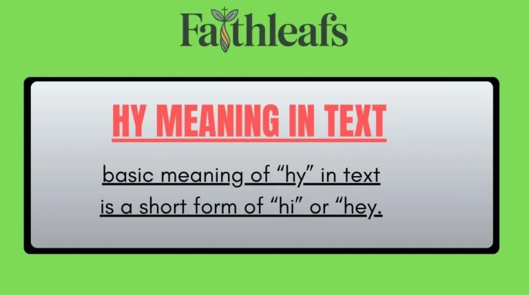 Hy Meaning in Text