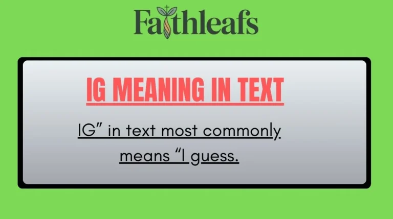 IG Meaning in Text