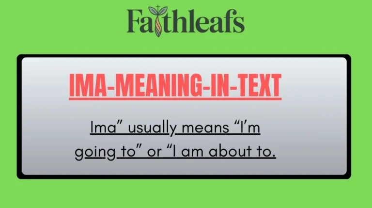 Ima Meaning in Text