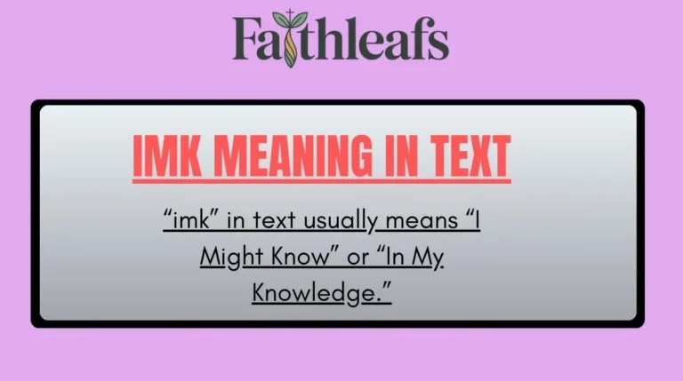 imk meaning in text