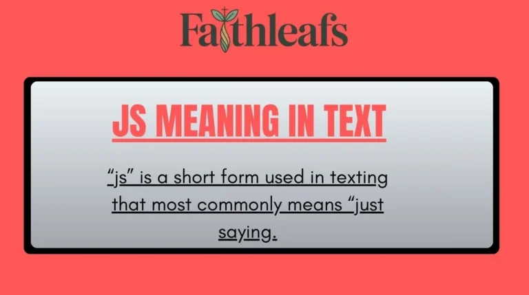 JS Meaning in Text
