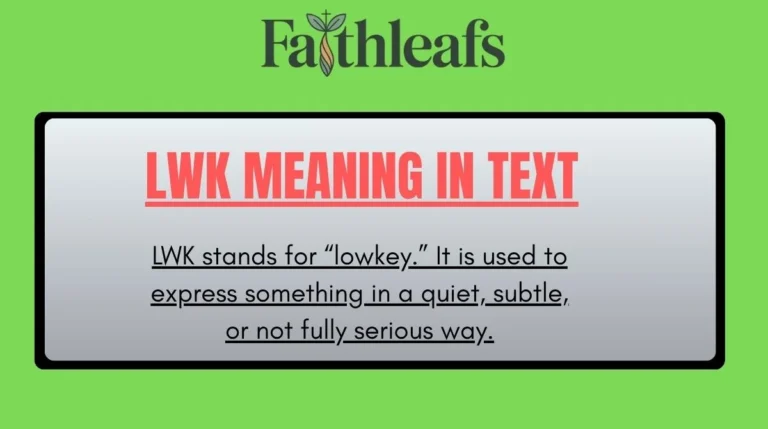 LWK Meaning in Text