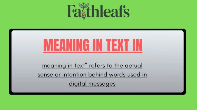 Meaning in Text in