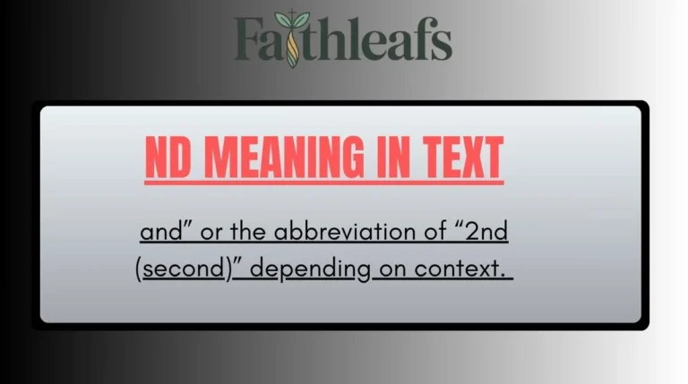 ND Meaning in Text