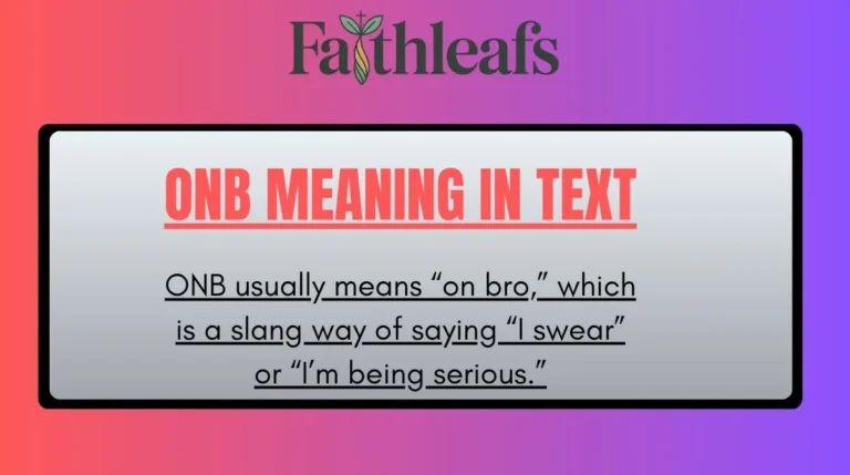 ONB Meaning in Text