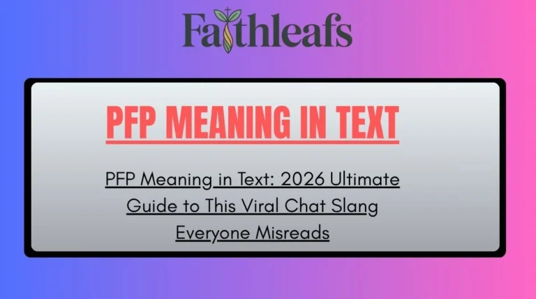 PFP Meaning in Text