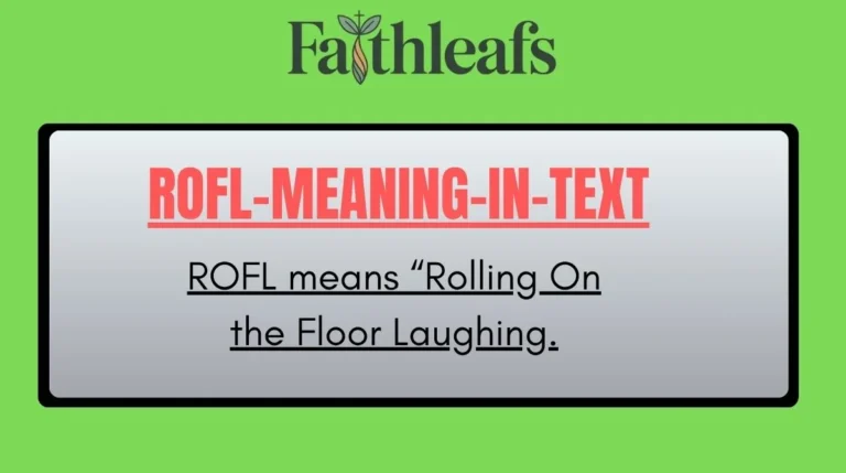 ROFL Meaning in Text