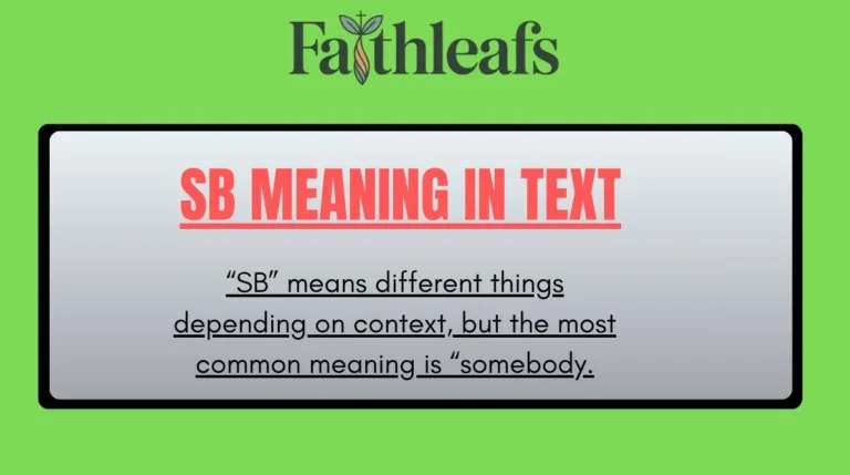 SB Meaning in Text