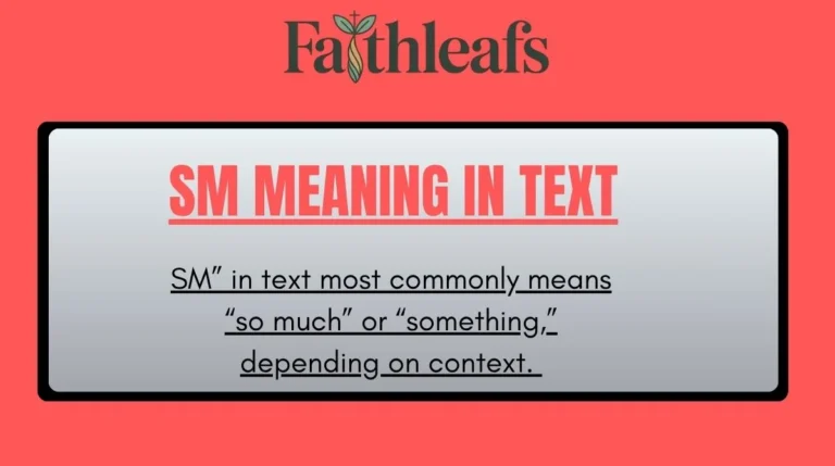SM Meaning in Text